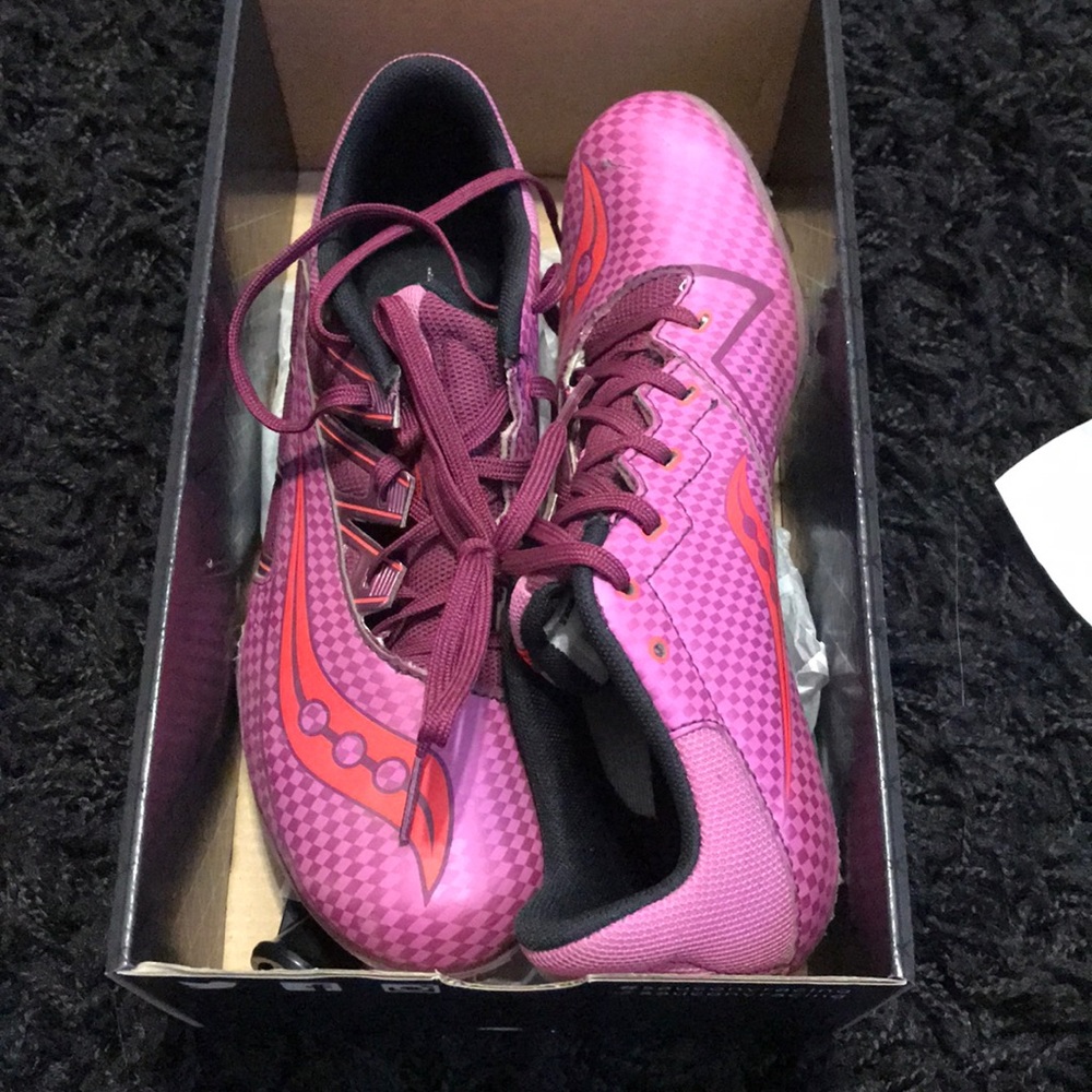 Saucony track shoes